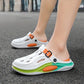 Color Blocking Thick Sole Breathable Clogs til mænd