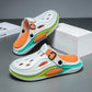 Color Blocking Thick Sole Breathable Clogs til mænd