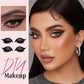 3-i-1 falsk øjenskygge Eyeliner Øjenvipper Stickers