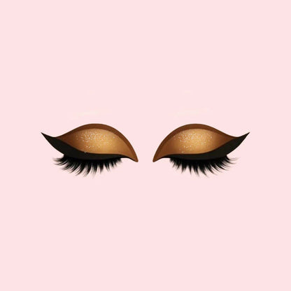 3-i-1 falsk øjenskygge Eyeliner Øjenvipper Stickers