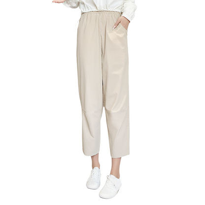 Casual straight cropped bukser til kvinder