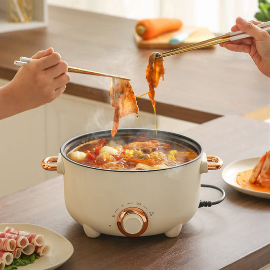 Multifunktionel elektrisk non-stick komfur med dampkoger