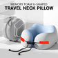 U-formet rejsenakkepude i memory foam