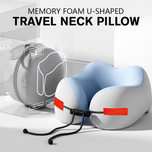 U-formet rejsenakkepude i memory foam