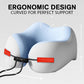 U-formet rejsenakkepude i memory foam