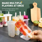 Popsicleform med 4 hulrum, låg og pinde