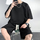 Herre-tøj i store størrelser Kortærmet T-shirt og shorts Træningsdragt