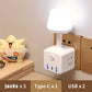 🎁✨Hot sale🔥Fjernbetjent LED-lampe med USB-adapter
