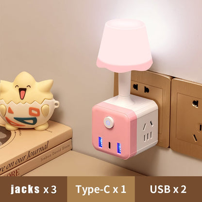 🎁✨Hot sale🔥Fjernbetjent LED-lampe med USB-adapter