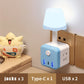 🎁✨Hot sale🔥Fjernbetjent LED-lampe med USB-adapter