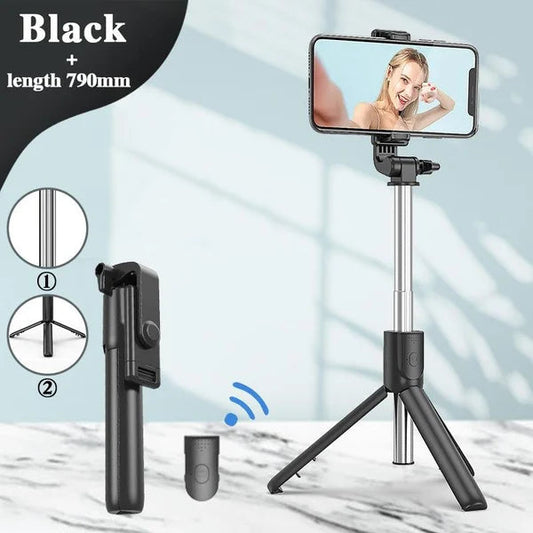Ny 6-i-1 trådløs Bluetooth-selfiestang