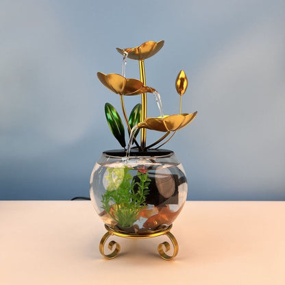 Luksuriøst kreativt lotusfiskebowl-ornament