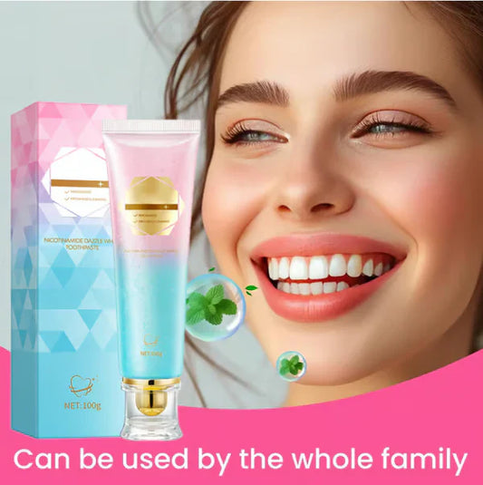 💖Niacinamid-tandpasta til strålende hvide tænder🦷Perlehvide tænder🦷Det nye hemmelige våben til dit smil!
