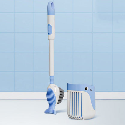 Vægmonteret toiletbørstesæt med sugekopper