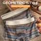 Åndbare boxershorts med geometrisk mønster til mænd (køb 1 få 2 gratis)
