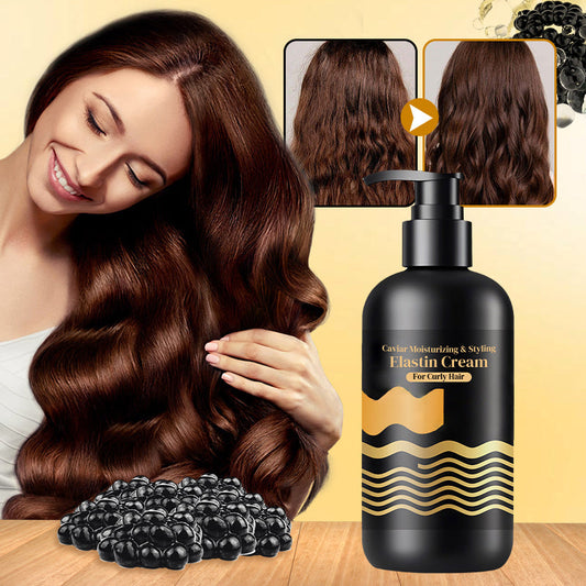 Caviar fugtgivende og styling elastin creme til krøllet hår