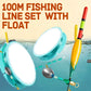 100 m fiskesnøre med flåd