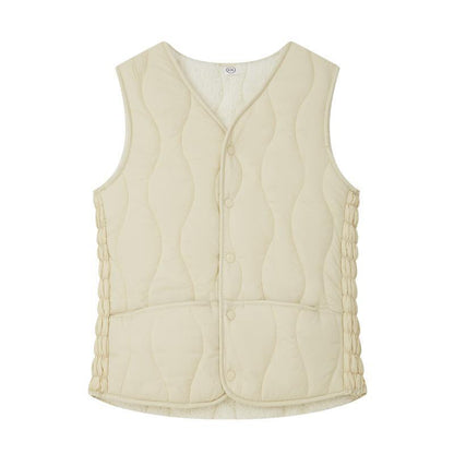 Slim Fit quiltet vest til kvinder
