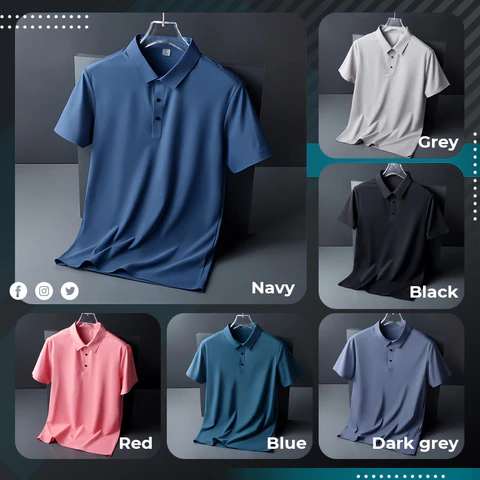 Cool hurtigtørrende poloshirt til mænd