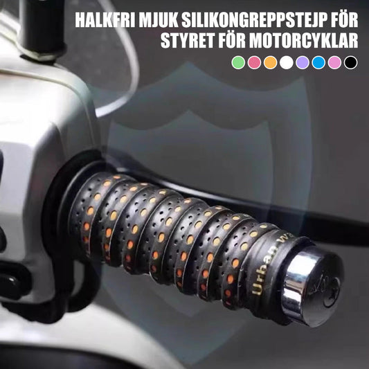 💯Skridsikker blød silikonehåndtagsbånd til motorcykelstyr
