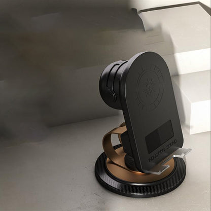 Telefonholder med Bluetooth-højttaler og opladningsfunktion