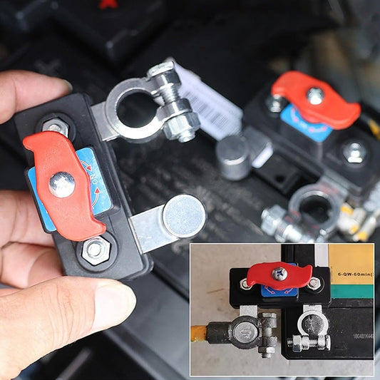 Bilbatteriets afbryderkontakt