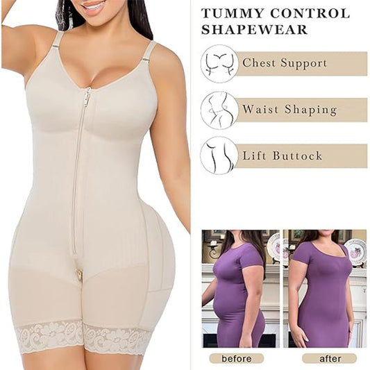 Kvinders mavekontrol- og bagdeløftende bodysuit