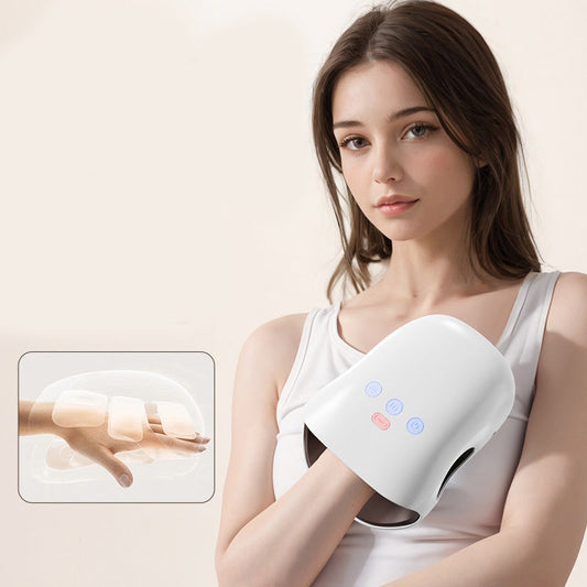 3-trins trådløs håndmassager med varme og kompression