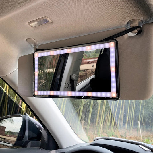 Car LED Makeup Mirror