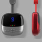 Bærbar halskæde-massager med varme