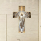 Retro Jesus Kristus vægkors dekoration