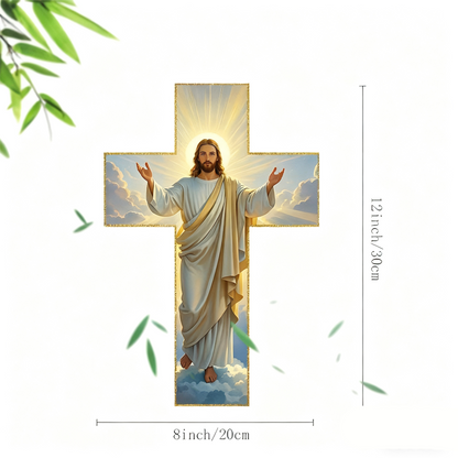 Retro Jesus Kristus vægkors dekoration