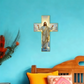 Retro Jesus Kristus vægkors dekoration