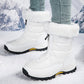 👢 50 % RABAT NU! ✨ Skridsikre, varme snestøvler med lynlås til kvinder – termisk isolerede og vandafvisende vinterstøvler til koldt vejr 🌨️🔗