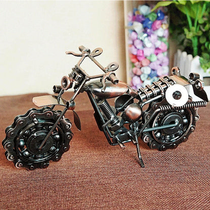 Håndlavet jernkunst-motorcykelmodel