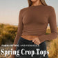 Slim Fit Crop Top-sæt til kvinder