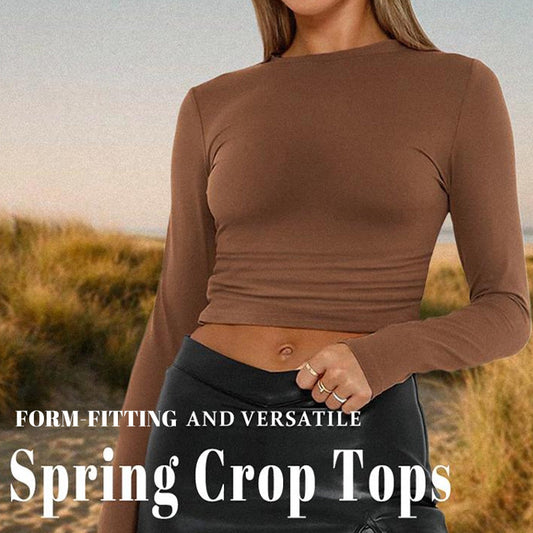 Slim Fit Crop Top-sæt til kvinder