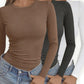 Slim Fit Crop Top-sæt til kvinder