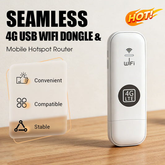 Bærbar 4G USB WiFi-dongle og mobil hotspot-router