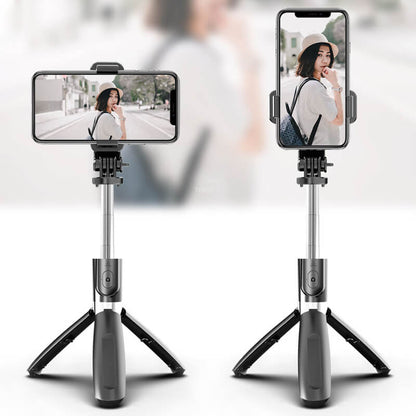 Mobiltelefon selfie stick holder, der kan fjernstyres