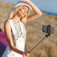 Mobiltelefon selfie stick holder, der kan fjernstyres
