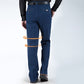 Jeans med høj talje og lige snit til mænd