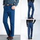Jeans med høj talje og lige snit til mænd