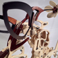 3D mekanisk trækolibri og mekanisk træskildpadde