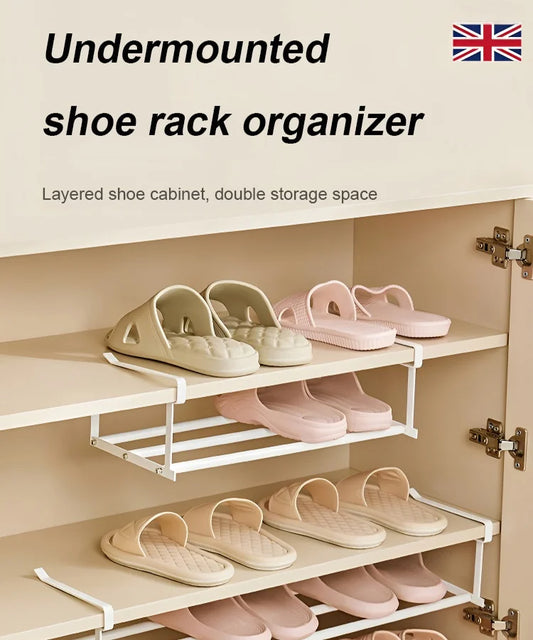 🔥Hot Sale🔥Multifunktionelt clip-on-skostativ i rustfrit stål til mere plads i skoskabet